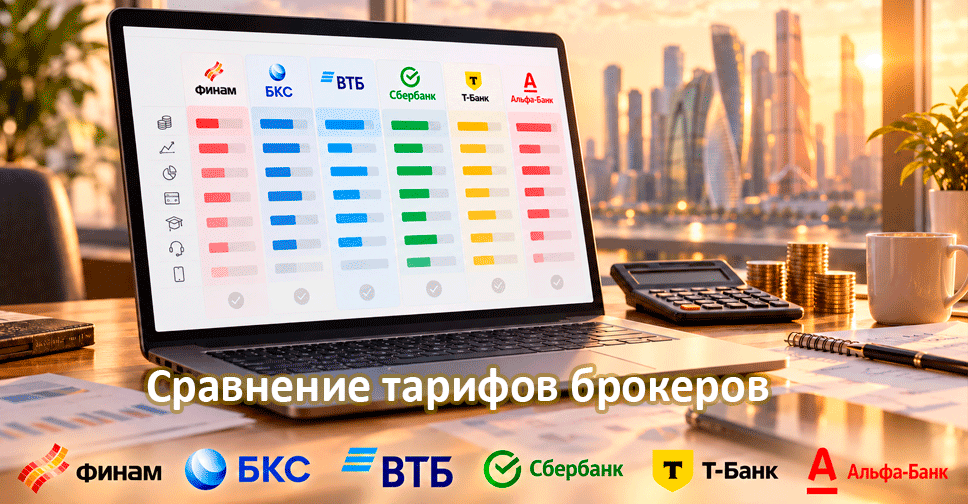 Полное сравнение тарифов российских брокеров